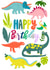 Dinosaur Happy Birthday created by May Summers-Perkins