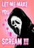 Cheeky Scream Anniversary Card / Valentines Day Card - Let Me Make You Scream created by Ain't It Fun