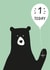 first birthday bear card created by Heather Alstead Design LTD