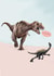 Funny Valentine's Day/Anniversary Card - Dinosaur - I Love You! - T-Rex created by Beth Goodwin