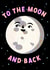 I love you to the moon and back Valentine's day card created by Catalina Williams