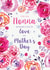 Classic Mothers Day Card - Nonna - Floral - For You Nonna Sending Lots Of Love On Mother's Day created by Rebecca Prinn
