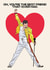 Freddie Mercury Queen Valentine's Day Card | Best Friend created by Madferart