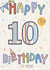 Happy 10th Birthday, Ten today, Tenth Birthday Card created by Scribble + Print Co