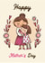 mothers day card, mother and daughter created by IcyCard