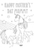 Mother's Day Unicorn Colouring Card for Mummy created by Zoe-Claire