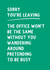 Funny and cheeky leaving card - office worker - pretending to be busy created by Pickled Prints
