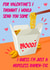 Funny Valentines Day Card - Noodles - Pun - I Thought I Would Send You Some Noods created by The Girl Next Draw Cards