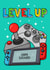 Level up gamers birthday card - perfect for all ages! created by Duck & Mustard