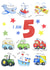 5th birthday Vehicles Card created by Kate Garrett
