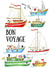 Bon voyage good luck card created by Kate Garrett