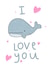 I WHALEY Love You Card created by Sarah Shields Studio