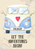Engagement adventure card - vw illustrated card created by Kate Garrett