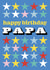 Classic Birthday Card - For Papa - Stars created by Amy Watkinson