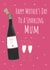Sparkling Mum champagne Mother's Day card created by Missycards