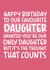 'It's The Thought That Counts' Funny Daughter Birthday Card created by Brogan Thomas