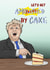 Boris Johnson Cake Birthday Party Card created by Sadie Webster