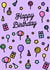 Happy Birthday Lilac Pattern created by CoconuTacha