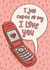 I just called to say I love you Valentines card created by Tee Ansell Draws