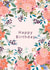 Hedgerow Floral Happy Birthday created by Pink Pen Studio