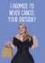 Adele would never cancel your birthday! created by Silky Rose Design
