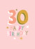 30th Birthday star card created by Pablo and Pickle Studio