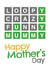 Funny Mothers Day Card - Mummy - Wordle - Loopy Crazy Funny Mummy created by Codfish Design