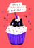 Have A Purrrfect Birthday - Cute Cat Cupcake  created by Natasha Maria