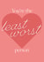 You're the least worst person Valentine's Day card created by Moonrise Design Co.