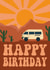 Vanlife Happy Birthday Card created by Altitude Illustrations