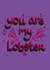 FRIENDS Lobster Valentine Card created by Hannah ~ Pops Prints Co.