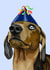 A sausage dog celebration  created by Art by Reb