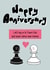 Funny Chess Anniversary Card created by Fonts and Scribbles