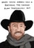 Chuck Norris birthday card created by Rosie Johnson Illustrates