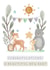 Woodland Party New Baby Card created by Little Bramble 