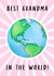 Cute Mothers Day Card - Grandma - Best Grandma In The World created by Poppy & Mabel 