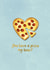 You have a pizza my heart card created by Pippa Grace Design