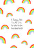 Rainbow Thankyou Poem Card created by ohbeccalee