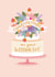 Congratulations on your Wedding Day! - Pretty Floral Cake Card. created by The Pattern Press