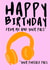A fan of podcasts Birthday Card created by Charlotte Peacock