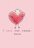I love you so much card created by Parsy Designs