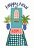 Pretty Front Door New Home Card - Plants - Happy New Home created by Laura Barnes