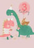 Cute Dinosaurs 3rd Birthday Card created by Stripey Paper
