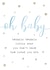 Star themed blue new baby boy card created by Loopy Creative