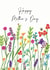 Classic Mothers Day Card - Wild Flowers - Happy Mothers Day Card created by Olivia Morgan ltd
