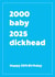 2000-2025 25th birthday card for him - Dickhead created by Cookie Design