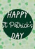 Happy st Patrick’s day Irish clover green mum dad card created by The Girl Next Draw Cards