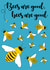 Bees 90's dance music pun card created by The Fixby Fox