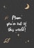 Mum, you're out of this world planet card created by Lauren Beth Designs