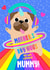 Mother's Day Pug Hug Lovely Mummy created by Colour Pop Prints